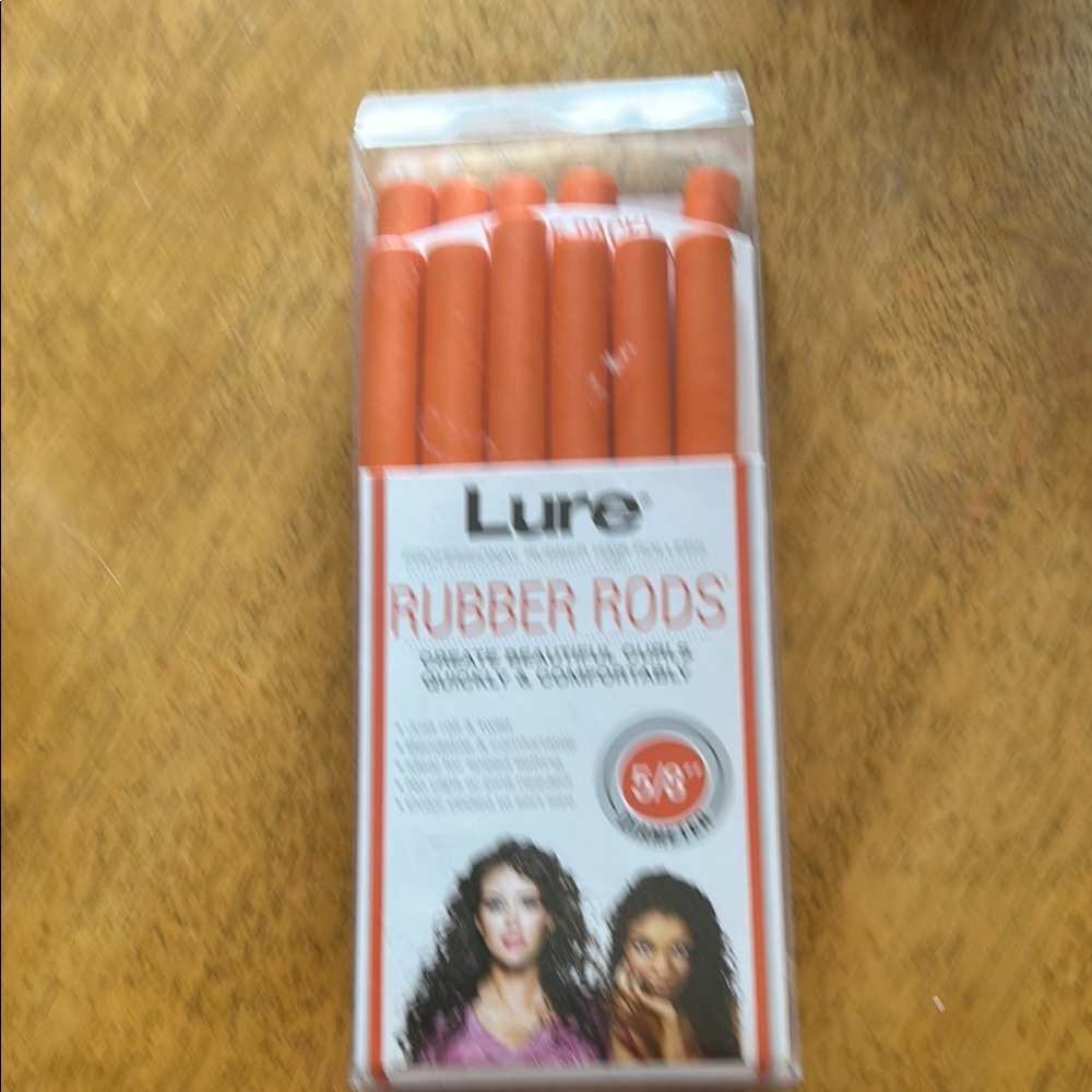 Lure Orange Rubber Rods